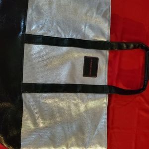 Victoria's secret silver black large tote used
